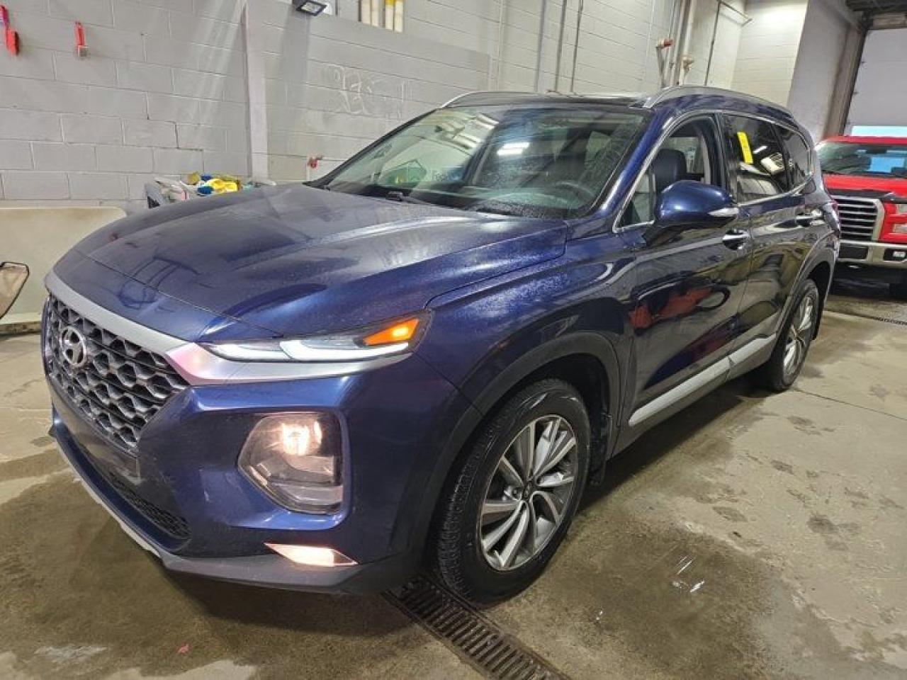 Look at this certified 2019 Hyundai Santa Fe Luxury AWD | Leather | Sunroof | 360 Camera | Cooled + Heated Seats | Heated Wheel | and More !. Its Automatic transmission and 2.0 L engine will keep you going. This Hyundai Santa Fe features the following options: Sunroof, Leather, Heated Steering Wheel, Air Conditioning, Air Conditioned Seats, Adaptive Cruise Control, 360 Camera, Heated Seats, Tilt Steering Wheel, and Steering Radio Controls. Stop by and visit us at Mark Wilsons Better Used Cars, 5055 Whitelaw Road, Guelph, ON N1H 6J4.60+ years of World Class Service!450+ Live Market Priced VEHICLES! ONE MASSIVE LOCATION!Free Local Delivery Available!FINANCING! - Better than bank rates! 6 Months No Payments available on approved credit OAC. Zero Down Available. We have expert licensed credit specialists to secure the best possible rate for you and keep you on budget ! We are your financing broker, let us do all the leg work on your behalf! Click the RED Apply for Financing button to the right to get started or drop in today!BAD CREDIT APPROVED HERE! - You dont need perfect credit to get a vehicle loan at Mark Wilsons Better Used Cars! We have a dedicated licensed team of credit rebuilding experts on hand to help you get the car of your dreams!WE LOVE TRADE-INS! - Top dollar trade-in values!SELL us your car even if you dont buy ours! HISTORY: Free Carfax report included.Certification included! No shady fees for safety!EXTENDED WARRANTY: Available30 DAY WARRANTY INCLUDED: 30 Days, or 3,000 km (mechanical items only). No Claim Limit (abuse not covered)5 Day Exchange Privilege! *(Some conditions apply)CASH PRICES SHOWN: Excluding HST and Licensing Fees.2019 - 2024 vehicles may be daily rentals. Please inquire with your Salesperson.We have made every reasonable attempt to ensure options are correct but please verify with your sales professional