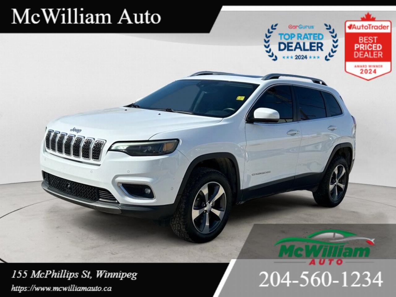 Used 2019 Jeep Cherokee Limited 4dr 4x4 Automatic for sale in Winnipeg, MB