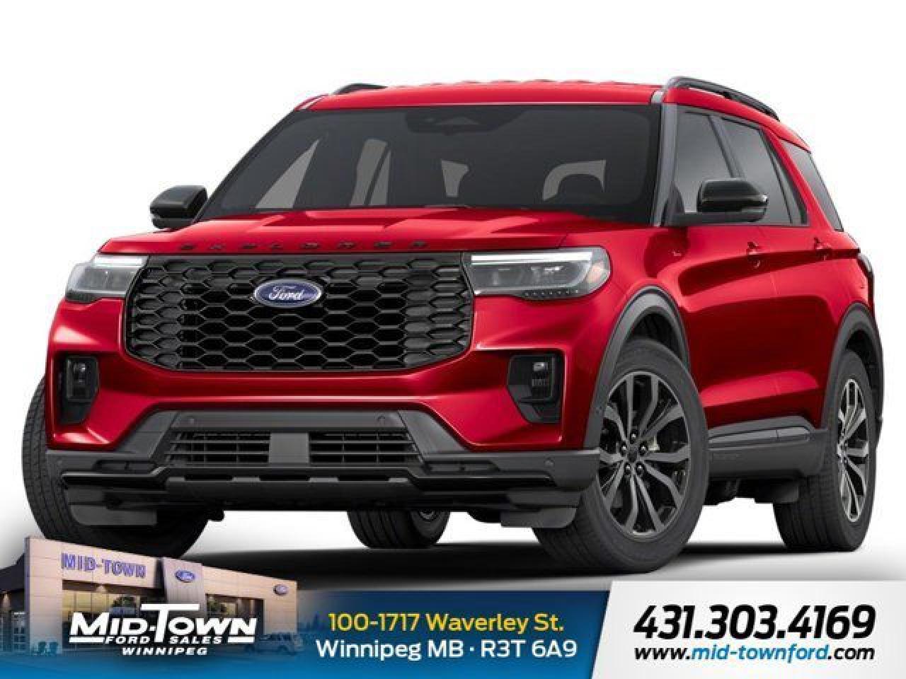 New 2025 Ford Explorer Platinum | Heated Steering Wheel | 2nd Row Captains seats for sale in Winnipeg, MB