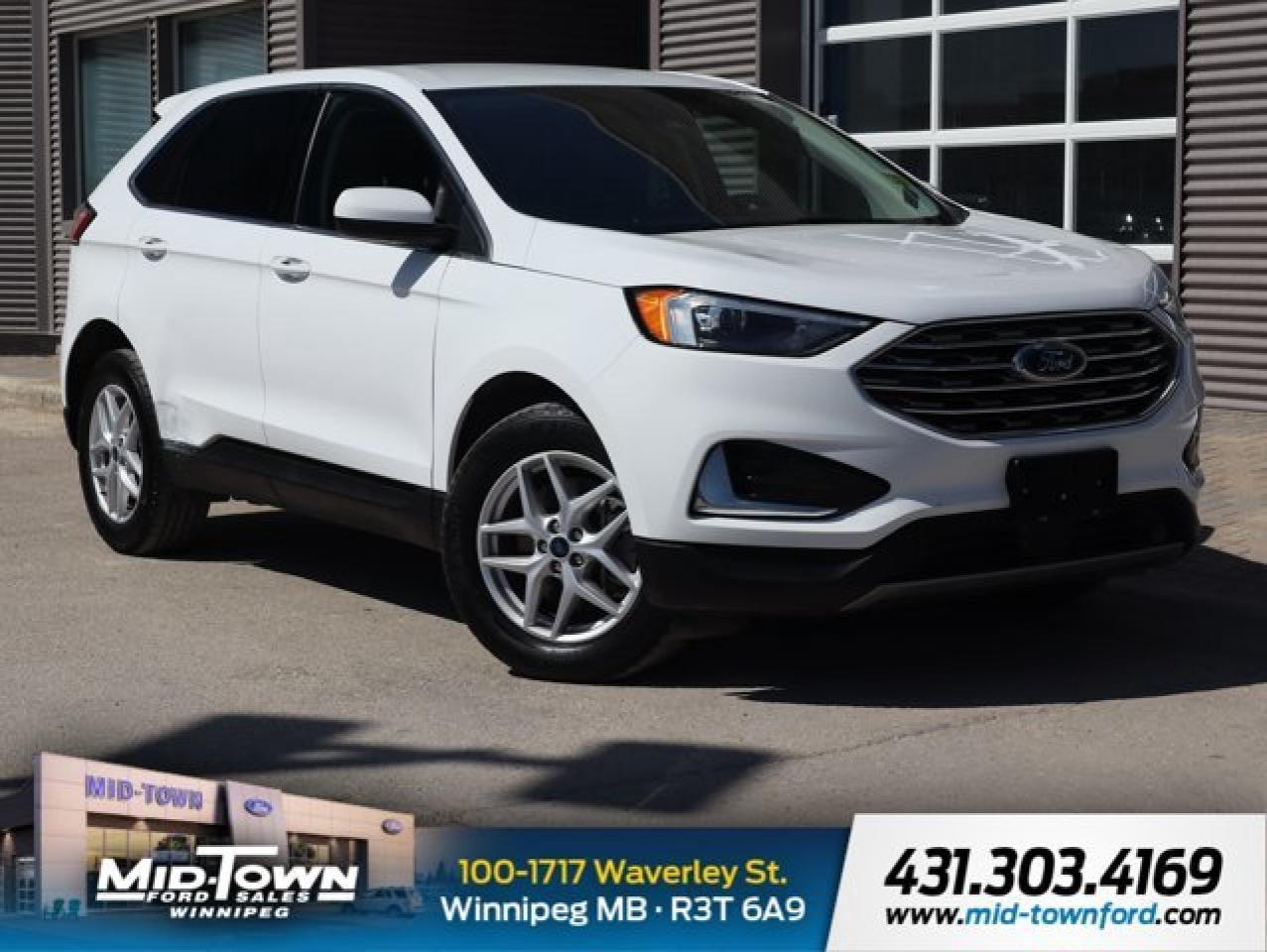 ===== 2022 Ford Edge SEL AWD =====<br /><br />*Engine:* EcoBoost 2.0L I4 GTDi DOHC Turbo | *Transmission:* 8-Speed Automatic<br />*Drivetrain:* AWD | *Odometer:* 37,768 km<br />*Exterior:* Oxford White | *Interior:* Ebony Cloth<br />*VIN:* Not Provided | *Stock #:* 6505<br /><br />==== Confident, Comfortable, and Connected ====<br /><br />The 2022 Ford Edge SEL AWD offers a refined balance of performance, comfort, and technology. With all-wheel drive capability and a turbocharged EcoBoost engine, its equipped to handle Canadian seasons and weekend escapes with confidence. Inside, passengers enjoy ample space, intuitive tech, and a quiet ride---ideal for family life or commuter comfort.<br /><br />=== Key Features ===<br /><br /> * All-Wheel Drive with Intelligent Traction Management<br /> * Dual-Zone Electronic Climate Control<br /> * Sync 4 with 12 Touchscreen & Wireless Apple CarPlay/Android Auto<br /> * Ford Co-Pilot360: Pre-Collision Assist, BLIS, Lane Keep Assist<br /> * Rearview Camera with Reverse Sensing System<br /> * Remote Start & Push-Button Ignition<br /> * Power Drivers Seat with Lumbar Support<br /> * LED Headlights and Signature Daytime Running Lamps<br /><br />=== Comfort & Convenience ===<br /><br /> * Cloth Bucket Seats in Ebony<br /> * 60/40 Split Folding Rear Seat<br /> * Keyless Entry with SecuriCode Keypad<br /> * Ample Cargo Space and Smart Storage<br /><br />*Why Choose the Edge?*<br />A versatile mid-size SUV that brings turbocharged power, modern design, and everyday usability---this Edge SEL is ready to keep pace with your lifestyle.