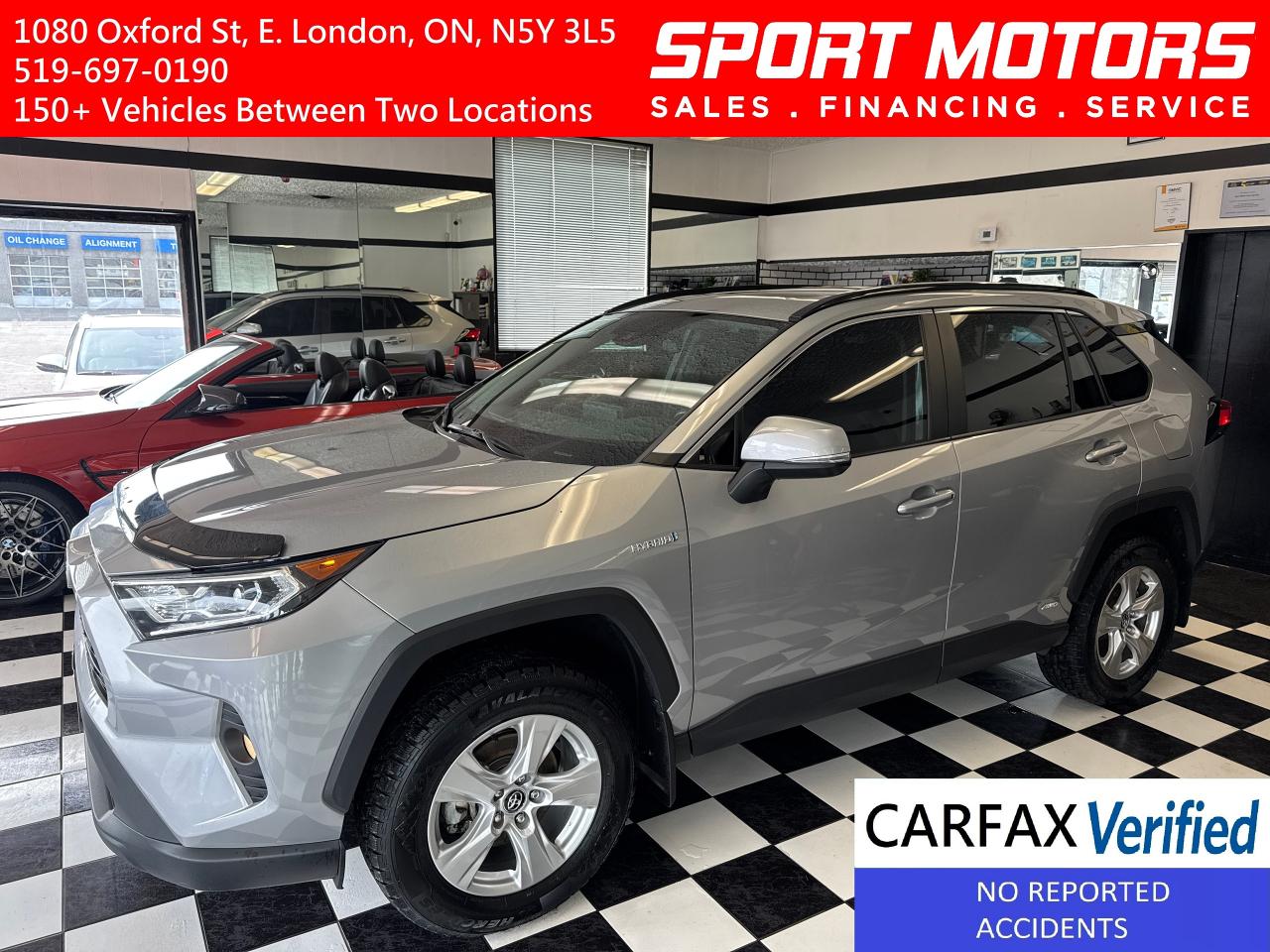 Used 2020 Toyota RAV4 XLE HYBIRD AWD+Remote Start+Tinted+CLEAN CARFAX for sale in London, ON