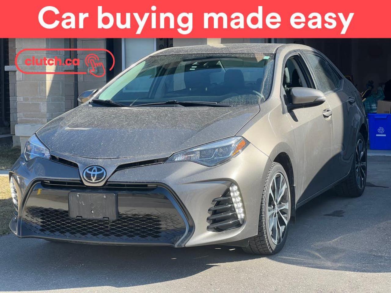 Used 2017 Toyota Corolla SE w/ Upgrade Pkg w/ Heated Front Seats, Rearview Cam, Sunroof for sale in Toronto, ON