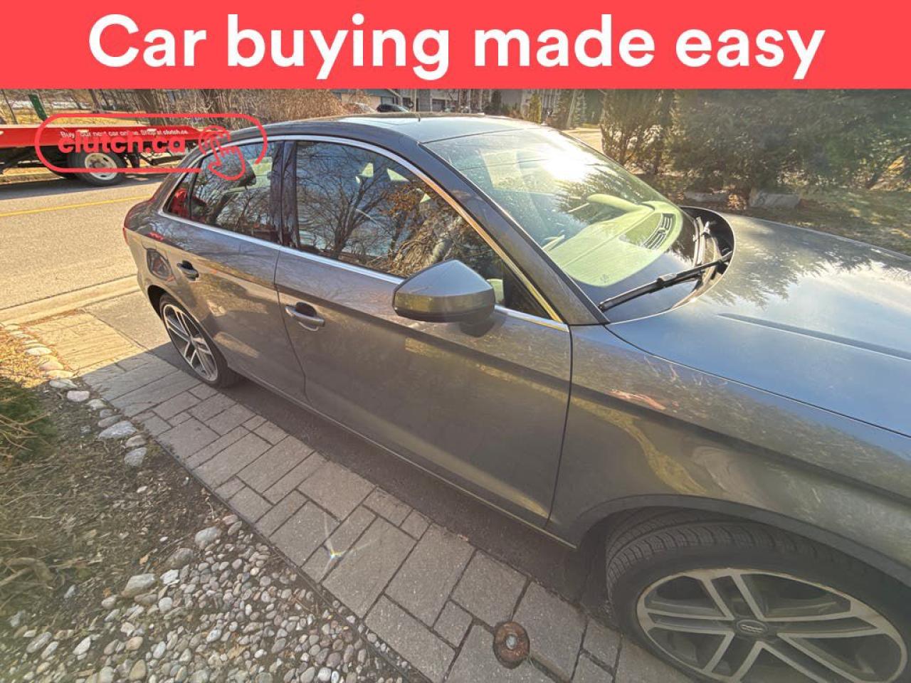 Used 2018 Audi A3 Progressiv AWD w/ Apple CarPlay, Rearview Cam, Power Moonroof for sale in Toronto, ON