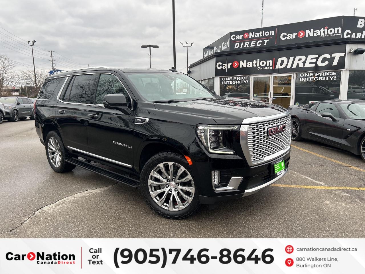 Used 2021 GMC Yukon DENALI PREMIUM PKG | 4X4 | ROOF | LEATHER |7 PASS for sale in Burlington, ON