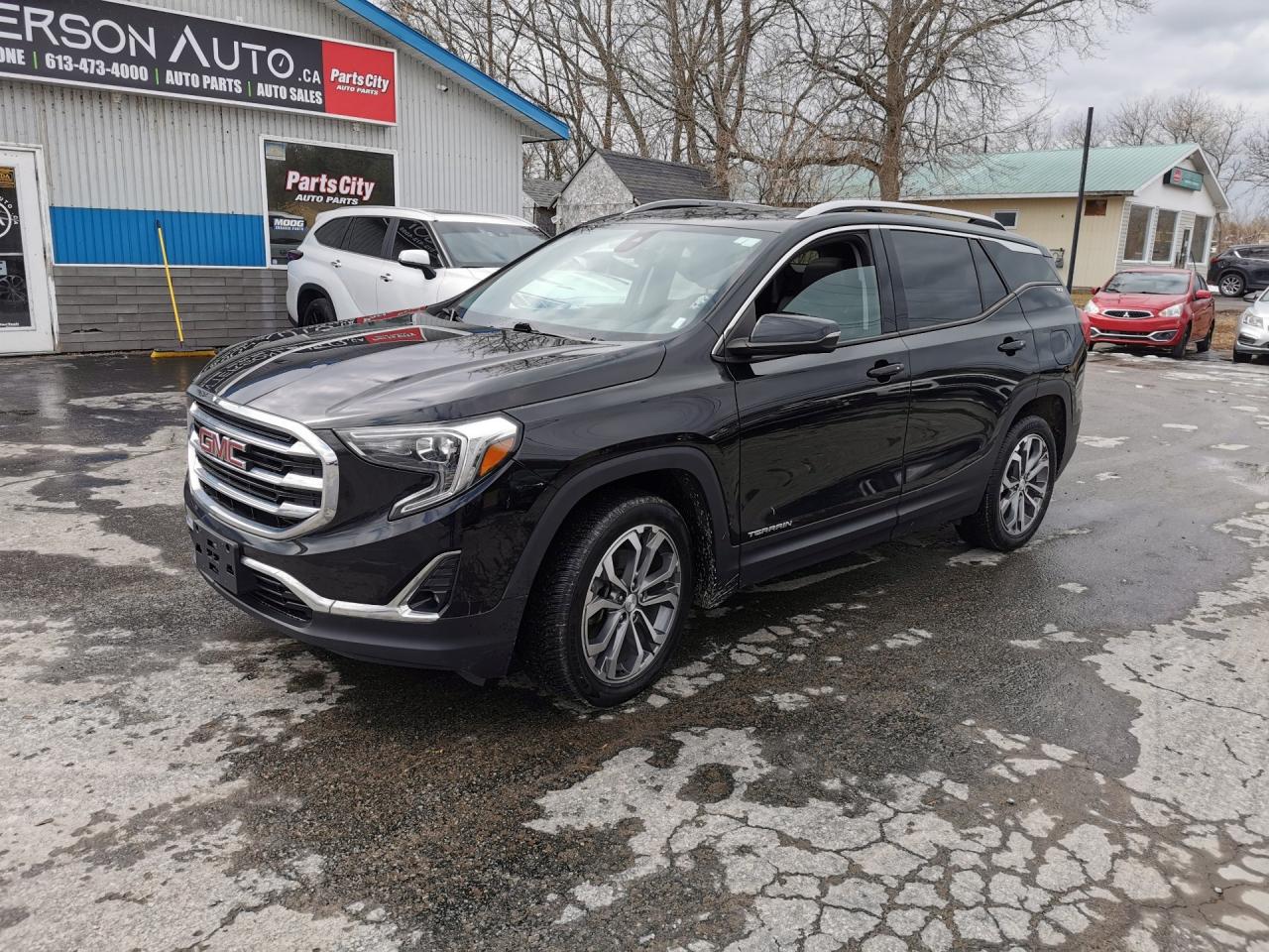 <p>LEATHER-PAN ROOF-HEATED LEATHER SEATS-CLEAN CFAX Discover the perfect blend of luxury and performance with the 2020 GMC Terrain SLT, now available at Patterson Auto Sales. This pre-owned SUV elevates your driving experience with its refined leather seating, offering unmatched comfort for every journey. Under the hood, the powerful 2.0L L4 DOHC 16V TURBO engine delivers impressive performance and efficiency, ensuring you're ready for any adventure. Dont miss your chance to own this exceptional vehicle that combines style, comfort, and power. Visit us today and take the 2020 GMC Terrain SLT for a test drive. Your next adventure awaits!</p>