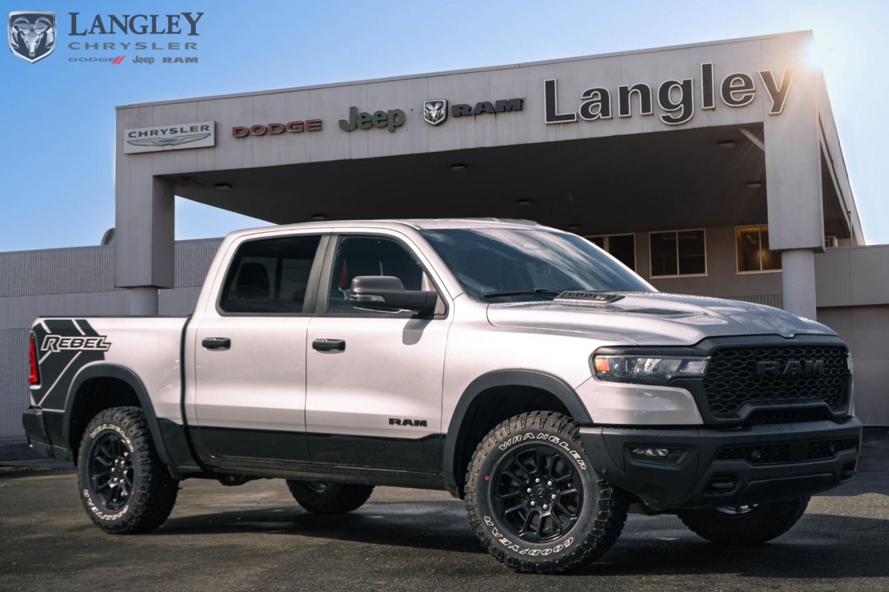 <p><span style=font-size:16px><strong>2025 RAM 1500 Rebel</strong></span></p>

<p><span style=font-size:16px>The 2025 RAM 1500 Rebel delivers a blend of off-road capability and modern comfort.</span></p>

<ul>
 <li><span style=font-size:16px>Twin-turbocharged V6 engine</span></li>
 <li><span style=font-size:16px>Rugged Rebel styling with enhanced off-road features.</span></li>
 <li><span style=font-size:16px>Advanced off-road suspension and 4x4 system.</span></li>
 <li><span style=font-size:16px>Comfortable and well-equipped interior.</span></li>
</ul>

<p><span style=font-size:16px>Come book a test drive with Langley Chrysler.</span></p>

<p><span style=font-size:16px><strong>Scroll down to see the full list of options and features.</strong></span></p>
Dealer number: 5097, Doc fee: $968 Safety & Convince Warranty: $699 Finance Placement: $628

<p>*All prices plus applicable taxes, applicable environmental recovery charges, documentation of $599 and full tank of fuel surcharge of $76 if a full tank is chosen. <br />Other protection items available that are not included in the above price:<br />Tire & Rim Protection and Key fob insurance starting from $599<br />Service contracts (extended warranties) for coverage up to 7 years and 200,000 kms starting from $599<br />Custom vehicle accessory packages, mudflaps and deflectors, tire and rim packages, lift kits, exhaust kits and tonneau covers, canopies and much more that can be added to your payment at time of purchase<br />Undercoating, rust modules, and full protection packages starting from $199<br />Financing Fee of $500 when applicable<br />Flexible life, disability and critical illness insurances to protect portions of or the entire length of vehicle loan</p>