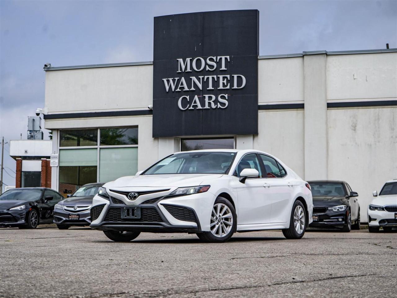 <div style=text-align: justify;><span style=font-size:14px;><span style=font-family:times new roman,times,serif;>Test drives available by appointment at our Guelph and Kitchener locations. Get approved in minutes with competitive rates starting at 6.46% O.A.C. This 2023 Toyota Camry has a CLEAN CARFAX with no accidents and is also a Canadian (Ontario) vehicle with service records. High-value options included with this vehicle are; lane departure warning, adaptive cruise control, pre-collision, paddle shifters, black leather / heated / power seats, heated steering wheel, app connect, back up camera, touchscreen and 17” alloy rims, offering immense value.<br /> <br /><strong>Previous daily rental</strong><br /> <br /><strong>Why Choose Most Wanted Cars?</strong><br />At Most Wanted Cars, we’re not just a dealership—we’re a place where our customers send their family and friends. Since 1975, our family-owned and operated business has been proud to offer the best financing options in Kitchener-Waterloo-Cambridge, Guelph, and the surrounding areas. We’re proud to be honored as DealerRater’s 2023, 2024 & 2025 National Winner for Used Car Dealers. With an A+ rating from the Better Business Bureau and a stellar 4.9/5 customer satisfaction rating across over 3,300 reviews, Most Wanted Cars is your trusted choice for used vehicles. Our inventory includes over 200 cars, trucks, vans, and SUVs, all backed by exceptional service.<br />To serve you better, we have two convenient locations:<br /> </span></span><br /><ol style=margin-left: 40px;><li><span style=font-size:14px;><span style=font-family:times new roman,times,serif;><strong>600 Elmira Rd N, Guelph – 519 822 2227</strong></span></span></li><li><span style=font-size:14px;><span style=font-family:times new roman,times,serif;><strong>1620 King Street East, Kitchener – 519 772 3040</strong></span></span></li></ol><span style=font-size:14px;><span style=font-family:times new roman,times,serif;> <br />Visit us at <a href=http://www.mostwantedcars.ca/>www.mostwantedcars.ca</a> to explore our full inventory and complete an easy online finance application for exclusive online preferred rates. Interest rates offered as low as 6.46% on approved credit.<br /><em>Note: Prices listed are available for financing purchases only, with approved credit. The cash price is $975 more for other payment methods. Taxes and licensing are not included in the listed price.</em><br /> <br />Most Wanted Cars also provides additional protection options at exclusive pricing, including the Fresh Start Platinum Package, rust protection, ceramic coating, gap insurance, extended warranties, walk-away insurance, and road hazard protection, among others. For more details, please consult with your sales representative.</span></span></div>