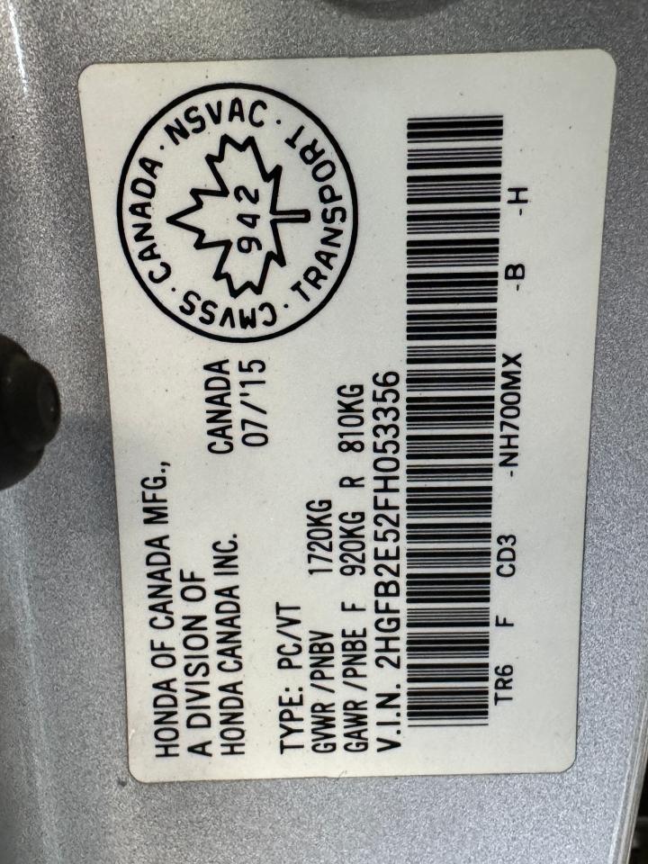 2015 Honda Civic EX+New Tires+Brakes+Camera+Heated Seats+Sunroof - Photo #38