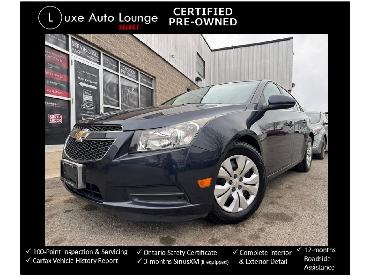 Used 2014 Chevrolet Cruze VERY LOW KM!! ONLY 65K! AUTO, REMOTE START, CLEAN! for sale in Orleans, ON