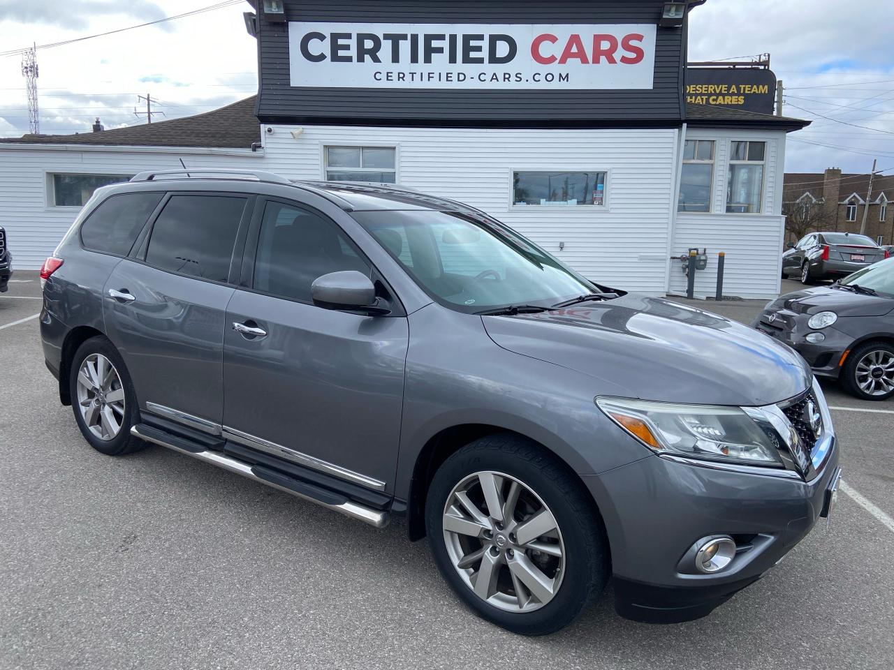 Used 2016 Nissan Pathfinder Platinum ** AWD, BSM, HTD/COOL LEATH ** for sale in St Catharines, ON