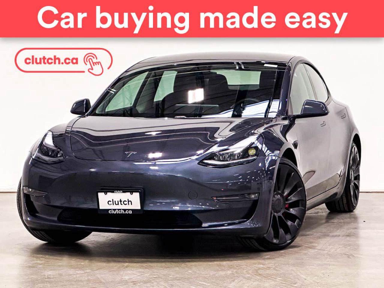 NO ACCIDENTS / CLEAN CARFAX / 1 OWNER / Traffic Sign Recognition, Power Tailgate/Hatch, Auto Dimming Rearview Mirror and more!<br> <br>Clutch is the largest online used car retailer in Canada, delivering a seamless, hassle-free car-buying experience to drivers everywhere. Shop hundreds of used cars online, get the right one delivered to your door, and enjoy peace of mind with our optional 10-Day Money-Back Guarantee. How sweet is that? To learn more, visit clutch.ca.<br> <br>The top features for this 2021 Tesla Model 3 include:<br> <br>Rear Cross Traffic Alert<br>Traffic Sign Recognition<br>Power Tailgate/Hatch<br>Auto Dimming Rearview Mirror<br>Front Heated Seats<br>Rear Heated Seats<br>Climate Control<br>Touchscreen Display<br>GPS Navigation<br>Cruise Control<br>Adaptive Cruise Control<br>12V Outlet<br>Wireless Charging<br>USB Input<br>Power Folding Exterior Mirrors<br>Lane Departure Warning<br>Blindspot Sensors<br>Heated Steering Wheel<br>Automatic High Beams<br>Rear View Camera<br>Parking Sensors<br>Power Driver Seat<br>Power Passenger Seat<br> <br>Seamless home delivery - Delivery to your door in a matter of days. Available on select packages.<br> <br>Try it out for 10 days - If you do not like it, we will take it back. Available on select packages. <br> <br>Quality assured - All cars go through our rigorous 210-point inspection and reconditioning process.<br> <br>Peace of mind - Optional 3-month Standard Warranty, with additional warranty options available.<br> <br>Haggle-free - No haggling or hard sells.<br> <br>100% Transparency - Full inspection reports on every car, including high-res photography and a free Carfax report.<br> <br>Listed price is for cash purchase only and does not include taxes, Shipping Fees (if applicable), Delivery Fees (if applicable), government licensing fees. 10-day Money Back Guarantee, 3-month Standard Warranty, and home delivery are available with select packages.<br> <br>Previous Provincial Registrations:<br>Ontario<br> <br>Stock # 47721