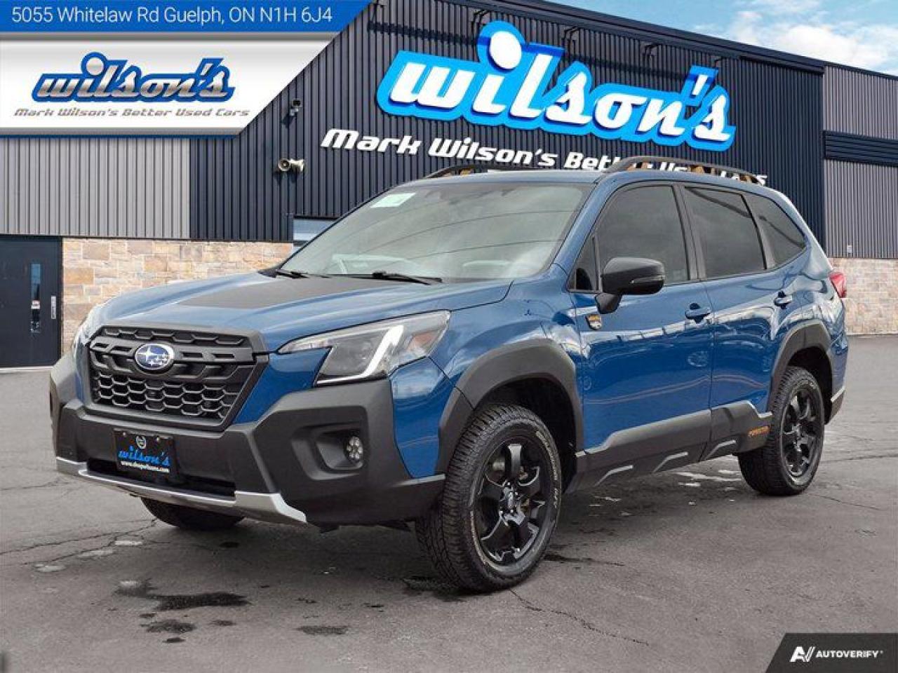 Used 2023 Subaru Forester Wilderness | Leather | Sunroof | Heated Steering + Seats | Adaptive Cruise | Power Seat | and More for sale in Guelph, ON