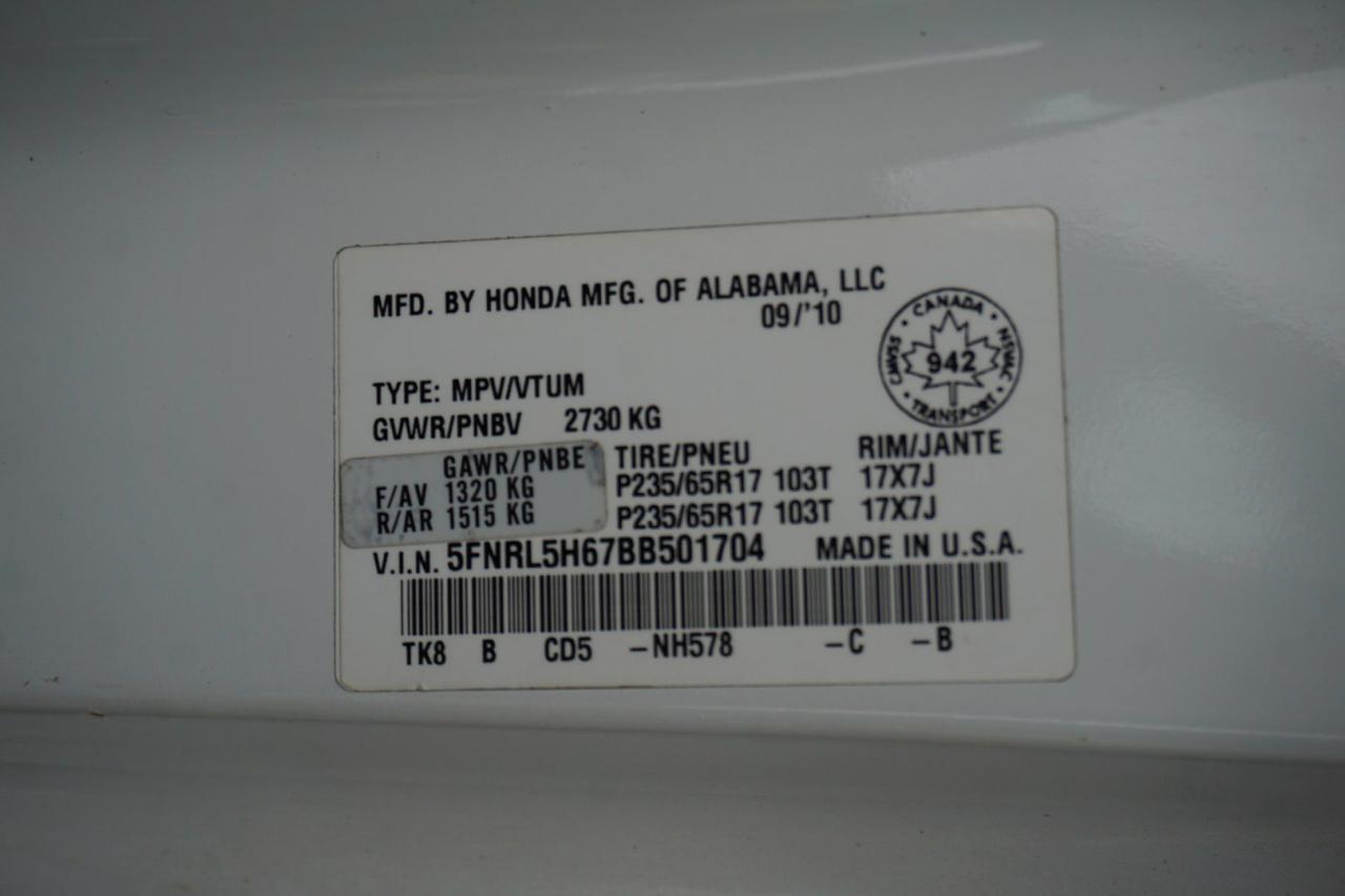 2011 Honda Odyssey EX-L CERTIFIED CAMERA DVD BLUETOOTH HEATED SUNROOF CRUISE ALLOYS - Photo #35