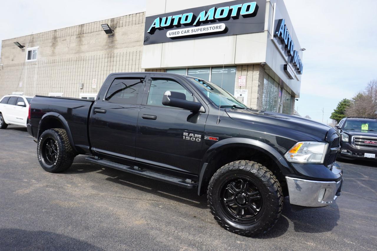 Used 2018 RAM 1500 V6 OUTDOORSMAN DIESEL CREW 4WD CERTIFIED *ACCIDENT FREE* CAMERA BLUETOOTH HEATED SEATS CRUISE ALLOYS for sale in Burlington, ON
