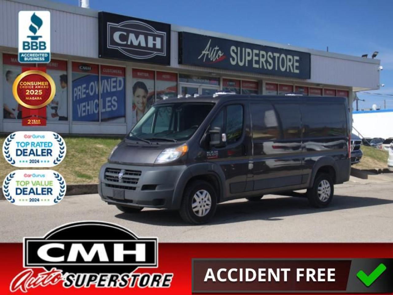 2016 RAM Cargo Van ProMaster Low Roof  **35 SERVICE RECORDS**