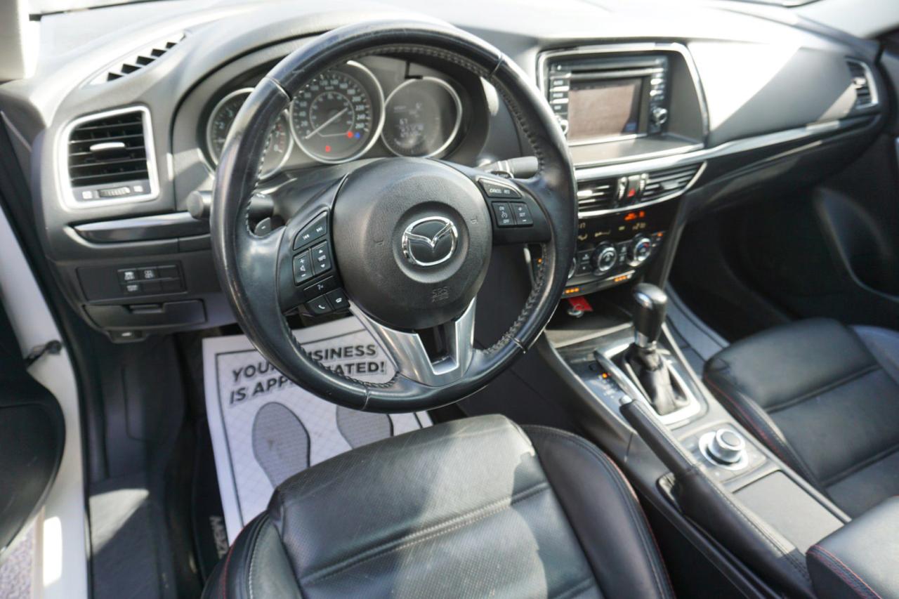 2015 Mazda MAZDA6 2.5L TOURING CERTIFIED CAMERA NAV BLUETOOTH LEATHER HEATED SEATS SUNRO0F CRUISE ALLOYS - Photo #9