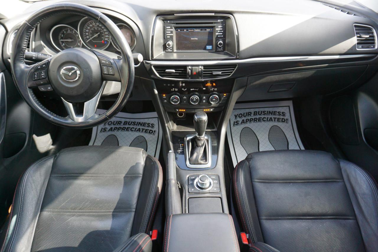 2015 Mazda MAZDA6 2.5L TOURING CERTIFIED CAMERA NAV BLUETOOTH LEATHER HEATED SEATS SUNRO0F CRUISE ALLOYS - Photo #12