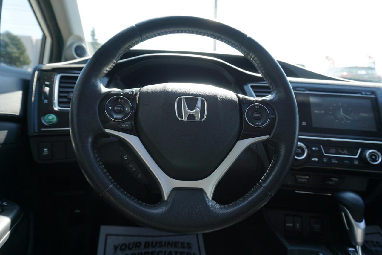2015 Honda Civic TOURING CERTIFIED *ACCIDENT FREE*HONDA MAINTAIN* CAMERA BLUETOOTH LEATHER HEATED SEATS SUNROOF CRUISE ALLOYS - Photo #10