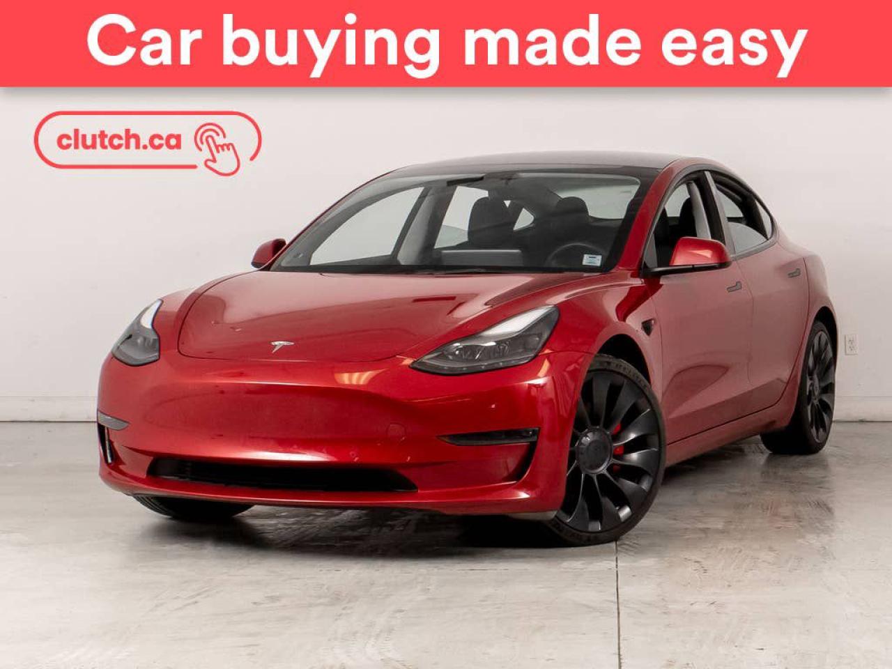 Used 2022 Tesla Model 3 Performance AWD w/ Autopilot, Nav, Glass Roof for sale in Bedford, NS