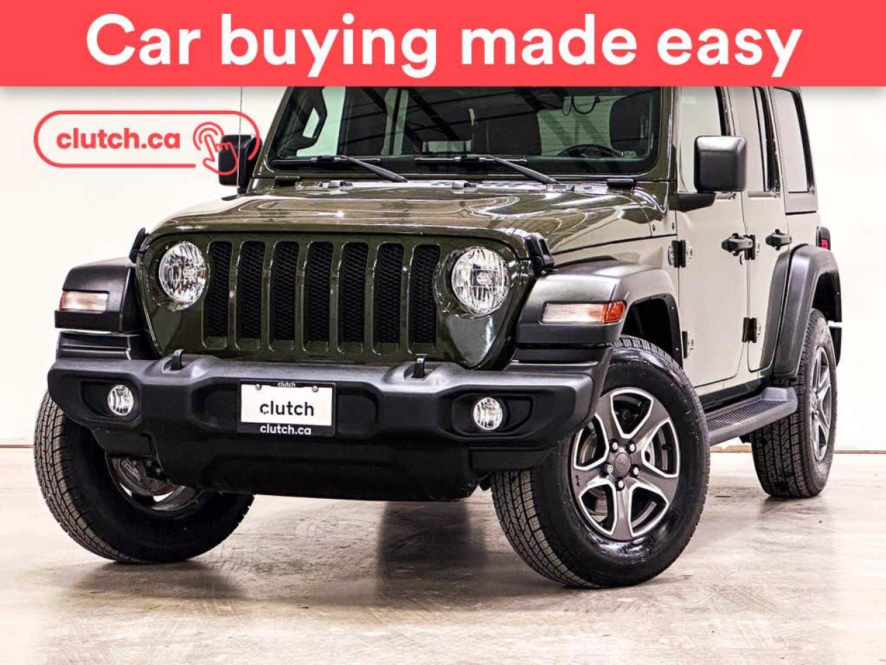Used 2022 Jeep Wrangler Unlimited Sport S 4x4 w/ Apple CarPlay, Heated Front Seats, Rearview Cam for sale in Toronto, ON