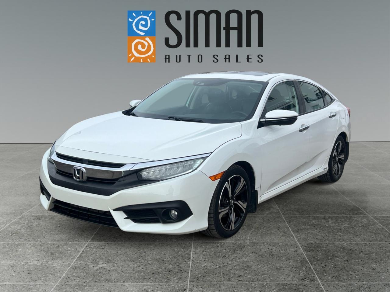 Used 2017 Honda Civic Touring LOW KM LEATHER for sale in Regina, SK