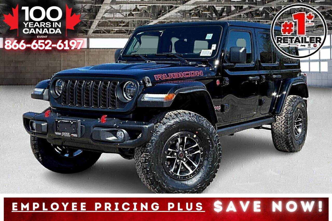 New 2025 Jeep Wrangler RUBICON X 4DR | Sky-Top | Leather | Black Grille for sale in Mississauga, ON