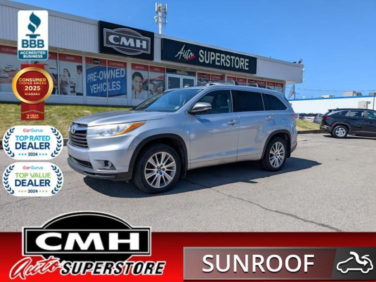 Used 2016 Toyota Highlander XLE  **SUNROOF - PWR GATE** for sale in St. Catharines, ON