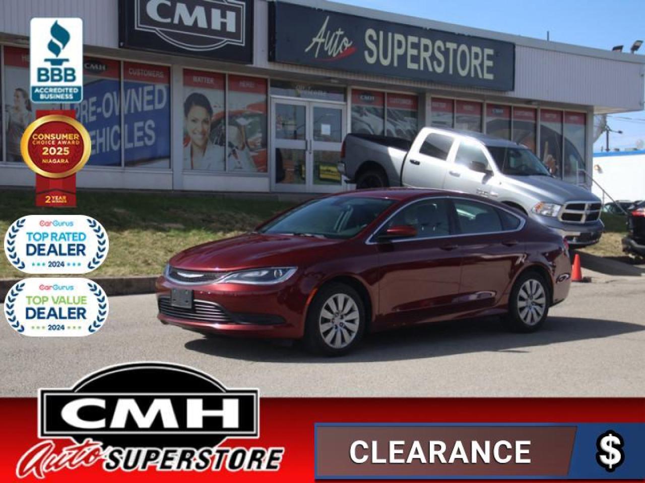 Used 2016 Chrysler 200 LX  **LOW MILEAGE** for sale in St. Catharines, ON