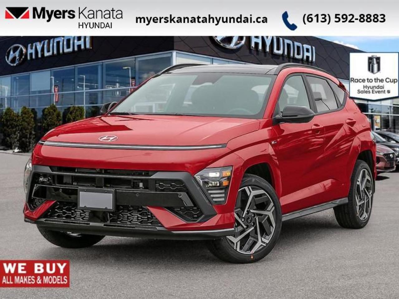 New 2025 Hyundai KONA N Line AWD  - Leather Seats - $132.31 /Wk for sale in Kanata, ON