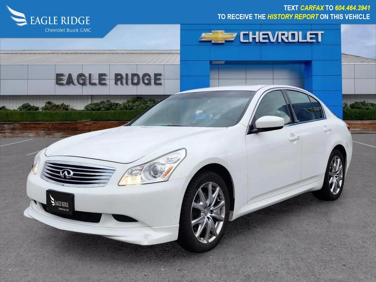 Used 2009 Infiniti G37 X Overhead console, Passenger vanity mirror, Power door mirrors, Power driver seat, Power steering, Power windows, Remote keyless entry, Speed control for sale in Coquitlam, BC