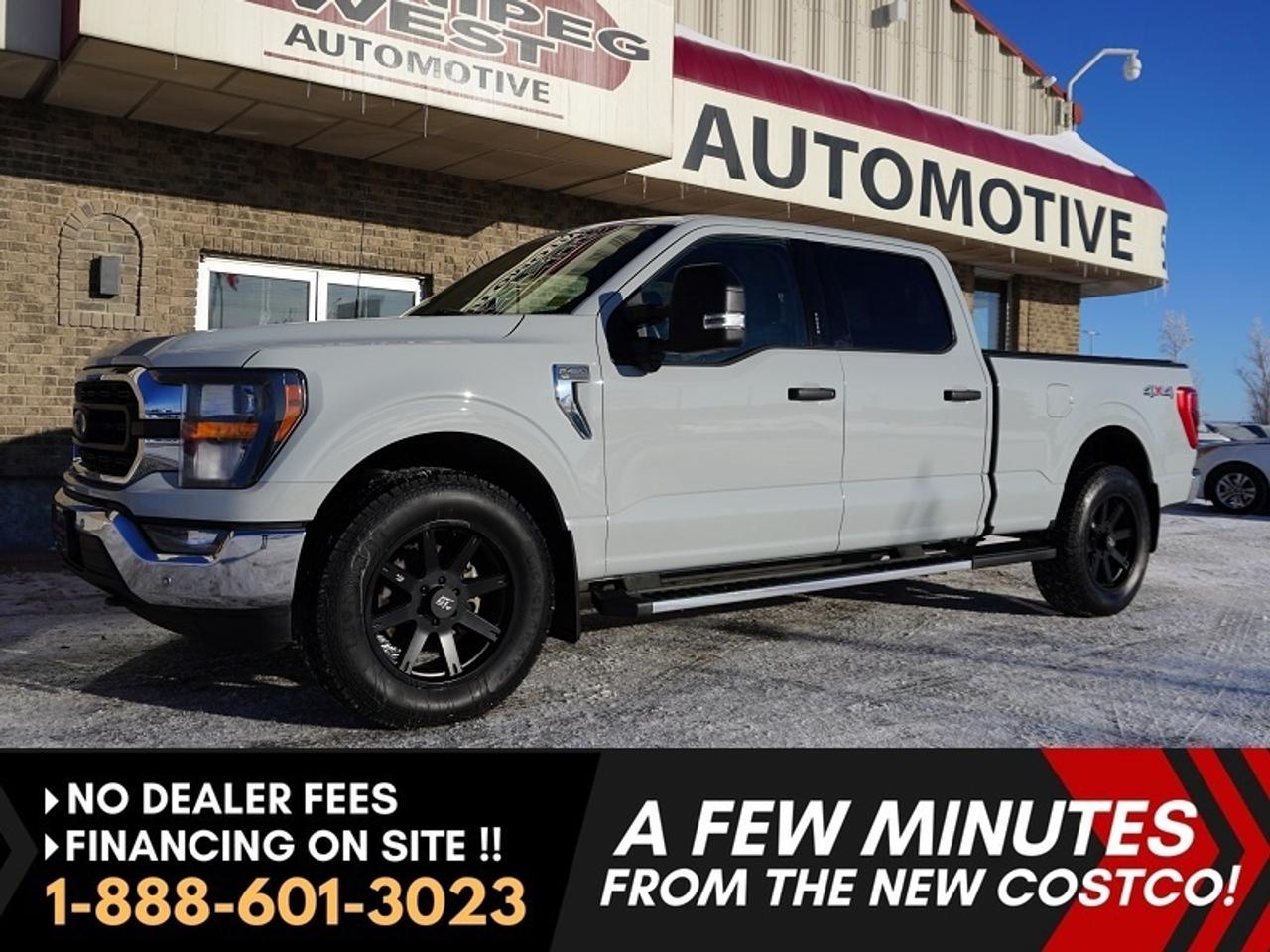 *** Dealer arranged financing on site! Quick, Simple,  no calls or waiting on bank appointments required!! Drive away today ***   NO ADMINISTRATION FEES!!

EXCEPTIONALLY CLEAN & WELL EQUIPPED LOCAL MANITOBA LEASE RETURN, 2023 Ford F-150 CREW CAB XLT PREMIUM 3.5L ECO-BOOST 4X4, EQUIPPED WITH ALL THE RIGHT OPTIONS INCLUDING POWER BUCKETS & FULL CONSOLE, 6.5FT BOX, NAVIGATION AND MUCH MORE!! READY FOR ALL YOUR WORK AND/OR PLEASURE NEEDS!  

SAVE HUGE $$ OFF THE NEW MRSP TO REPLACE TODAY ON THIS VERY CLEAN LOCAL RURAL MB TRUCK! 2023 FORD F-150 CREW XLT PREMIUM EDITION 4X4, EQUIPPED WITH THE PROVEN 3.5L ECO-BOOST ENGINE. VERY CLEAN & WELL LOOKED AFTER HWY DRIVEN TRUCK WITH A PERFECT HISTORY IN TRULY AMAZING CONDITION - A REAL MUST SEE!!

- 3.5L Twin Turbo Eco-Boost (producing a massive 400HP and 500lbs Torque) 
- 10-speed shiftable automatic Trans 
- Auto 4x4 with 2 speed transfer case and locking rear diff
- Traction Control
- Stability Control
- Power Bucket seating with full console (5 Passenger seating)
- Premium multimedia Audio with Sync sound system
- Bluetooth phone and media connectivity 
- 4G LTE WiFi Mobile Hotspot Internet Access
- Android Auto / Apple Car Play
- Factory Navigation
- Auto Climate control
- Backup camera with Trailer Reverse Guidance
- Trailer pro Trailer Backup assist
- Remote and keyless entry 
- Remote start
- HID headlights
- LED Ambient Lighting
- Tinted Windows
- Full ford Safety suite with Blind Spot/Cross Traffic
- Lane keep, Pre-collision Brake assist and more
- Auto Headlamps
- Power Sliding back window
- Factory Tow package with Factory brake controller 
- Heavy duty GVWR Package
- Power Tow Mirrors
- XLT Chrome Appearance Pkg (bumpers, grill, accents, Badging & more)
- HD Chrome side steps
- LED fog lamps/ tow hooks
- Spray in Box liner
- Nice Tonneau Box cover
- OPTIONAL NEW  GT Rim and Tire Package as available as shown (pre-installed on truck for extra $$, Great deal with the truck purchase!)
- Read below for more information. 

MUST SEE, WELL EQUIPPED, EXCEPTIONALLY CLEAN LOCAL MANITOBA NO ACCIDENT TRUCK WITH A PERFECT HISTORY.  HARD TO FIND NEW GENERATION 2023 F-150 XLT PREMIUM EDITION WITH ALL RIGHT BELLS AND WHISTLES, BUCKETS AND CONSOLE AND A 6.5FT BOX! FAMILY OR WORK READY, EXTRA TOUGH & EXTRA SHARP 2023 F150 SUPER CREW equipped with ALL the right options including the Highly proven and fuel efficient 3.5L Twin Turbo Eco-Boost V6 producing an impressive 400HP and MASSIVE 500ft lbs of pulling torque with power routed through the new 10-speed auto transmission to all four wheels via an electronically controlled part-time four-wheel drive system with 2 stage transfer case and a locking rear diff with full trailer tow package including Trailer Tow Mirrors, reverse Pro backup assist and more! This truck has all the features you want or need and especially great looks!! Ready for all your work or pleasure hauling or towing needs!! None nicer at this price point!!

Comes with a Manitoba Safety Certification, and we have many Extended Powertrain warranties available on your vehicle purchase up to 10-year coverage (on eligible vehicles see dealer for details). Financing on site with Zero down financing OAC. Trades accepted. View at Winnipeg West Automotive Group, 5195 Portage Ave. (only a couple of minutes past the new Costco) Dealer permit # 6007, Call now 1(888) 601-3023. This Car is located in Winnipeg Manitoba,  however we can have it shipped anywhere in North America relatively inexpensively.