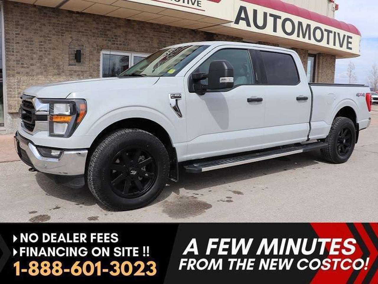 *** Dealer arranged financing on site! Quick, Simple,  no calls or waiting on bank appointments required!! Drive away today ***   NO ADMINISTRATION FEES!!

NOTE: Optional brand-new aftermarket tire and wheel package available for purchase if desired (pictured). Original tires and wheels come with vehicle at advertised price.

EXCEPTIONALLY CLEAN & WELL EQUIPPED LOCAL MANITOBA LEASE RETURN, 2023 Ford F-150 CREW CAB XLT PREMIUM 3.5L ECO-BOOST 4X4, EQUIPPED WITH ALL THE RIGHT OPTIONS INCLUDING POWER BUCKETS & FULL CONSOLE, 6.5FT BOX, NAVIGATION AND MUCH MORE!! READY FOR ALL YOUR WORK AND/OR PLEASURE NEEDS!  

SAVE HUGE $$ OFF THE NEW MRSP TO REPLACE TODAY ON THIS VERY CLEAN LOCAL RURAL MB TRUCK! 2023 FORD F-150 CREW XLT PREMIUM EDITION 4X4, EQUIPPED WITH THE PROVEN 3.5L ECO-BOOST ENGINE. VERY CLEAN & WELL LOOKED AFTER HWY DRIVEN TRUCK WITH A PERFECT HISTORY IN TRULY AMAZING CONDITION - A REAL MUST SEE!!

- 3.5L Twin Turbo Eco-Boost (producing a massive 400HP and 500lbs Torque) 
- 10-speed shiftable automatic Trans 
- Auto 4x4 with 2 speed transfer case and locking rear diff
- Traction Control
- Stability Control
- Power Bucket seating with full console (5 Passenger seating)
- Premium multimedia Audio with Sync sound system
- Bluetooth phone and media connectivity 
- 4G LTE WiFi Mobile Hotspot Internet Access
- Android Auto / Apple Car Play
- Factory Navigation
- Auto Climate control
- Backup camera with Trailer Reverse Guidance
- Trailer pro Trailer Backup assist
- Remote and keyless entry 
- Remote start
- HID headlights
- LED Ambient Lighting
- Tinted Windows
- Full ford Safety suite with Blind Spot/Cross Traffic
- Lane keep, Pre-collision Brake assist and more
- Auto Headlamps
- Power Sliding back window
- Factory Tow package with Factory brake controller 
- Heavy duty GVWR Package
- Power Tow Mirrors
- XLT Chrome Appearance Pkg (bumpers, grill, accents, Badging & more)
- HD Chrome side steps
- LED fog lamps/ tow hooks
- Spray in Box liner
- Nice Tonneau Box cover
- OPTIONAL NEW  GT Rim and Tire Package as available as shown (pre-installed on truck for extra $$, Great deal with the truck purchase!)
- Read below for more information. 

MUST SEE, WELL EQUIPPED, EXCEPTIONALLY CLEAN LOCAL MANITOBA NO ACCIDENT TRUCK WITH A PERFECT HISTORY.  HARD TO FIND NEW GENERATION 2023 F-150 XLT PREMIUM EDITION WITH ALL RIGHT BELLS AND WHISTLES, BUCKETS AND CONSOLE AND A 6.5FT BOX! FAMILY OR WORK READY, EXTRA TOUGH & EXTRA SHARP 2023 F150 SUPER CREW equipped with ALL the right options including the Highly proven and fuel efficient 3.5L Twin Turbo Eco-Boost V6 producing an impressive 400HP and MASSIVE 500ft lbs of pulling torque with power routed through the new 10-speed auto transmission to all four wheels via an electronically controlled part-time four-wheel drive system with 2 stage transfer case and a locking rear diff with full trailer tow package including Trailer Tow Mirrors, reverse Pro backup assist and more! This truck has all the features you want or need and especially great looks!! Ready for all your work or pleasure hauling or towing needs!! None nicer at this price point!!

Comes with a Manitoba Safety Certification, and we have many Extended Powertrain warranties available on your vehicle purchase up to 10-year coverage (on eligible vehicles see dealer for details). Financing on site with Zero down financing OAC. Trades accepted. View at Winnipeg West Automotive Group, 5195 Portage Ave. (only a couple of minutes past the new Costco) Dealer permit # 6007, Call now 1(888) 601-3023. This Car is located in Winnipeg Manitoba,  however we can have it shipped anywhere in North America relatively inexpensively.