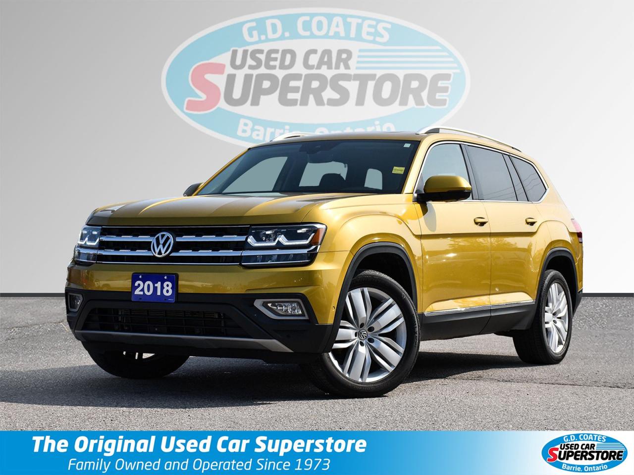 Used 2018 Volkswagen Atlas Execline AWD ~Nav ~Cam ~Leather ~Panoramic Sunroof for sale in Barrie, ON