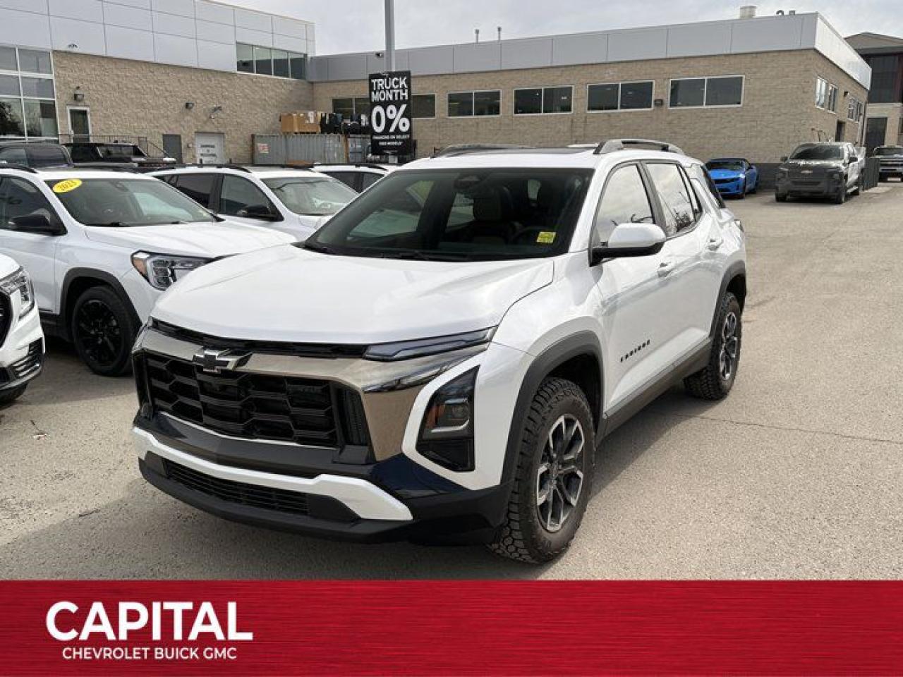 This Chevrolet Equinox boasts a Turbocharged Gas I4 1.5L/ engine powering this Automatic transmission. ENGINE, 1.5L TURBO DOHC 4-CYLINDER, SIDI, VVT (STD), Wireless Charging for devices, Wireless Apple CarPlay/Wireless Android Auto.* This Chevrolet Equinox Features the Following Options *Wipers, front rain-sensing, intermittent, Windows, remote express-up/-down driver and express-down all passengers, Window, rear side, solar absorbing, privacy tinting, Wi-Fi Hotspot capable (Terms and limitations apply. See onstar.ca or dealer for details.), Wheels, 17 (43.2 cm) Dark Android machined-face aluminum, Wheel, compact spare 17 (43.2 cm) steel, Visors, driver and front passenger illuminated vanity mirrors, covered, Vehicle health management, USB Ports, 2, one type-A and one type-C data/charge, located in the front area of the centre console, USB ports, 2 type-C located on back of centre console, charge-only.* Stop By Today *Come in for a quick visit at Capital Chevrolet Buick GMC Inc., 13103 Lake Fraser Drive SE, Calgary, AB T2J 3H5 to claim your Chevrolet Equinox!