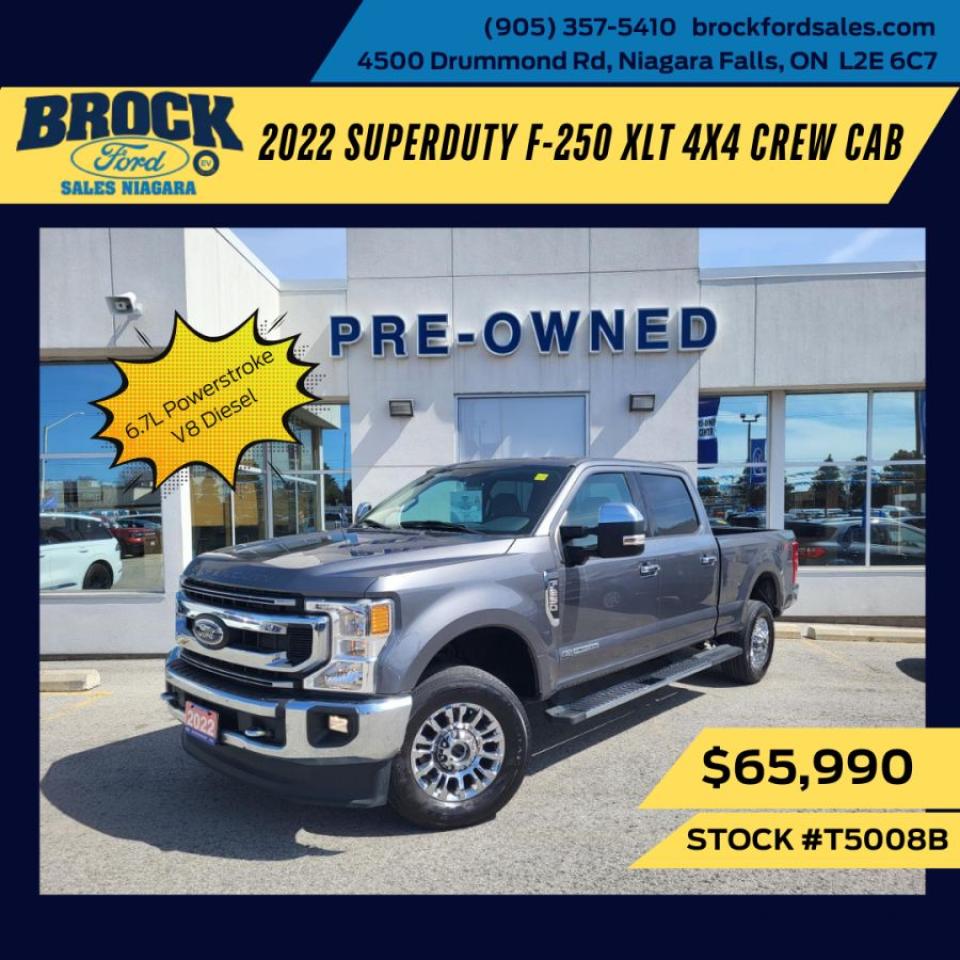 Used 2022 Ford F-250 Super Duty SRW XLT 4WD CREW CAB 8' BOX for sale in Niagara Falls, ON
