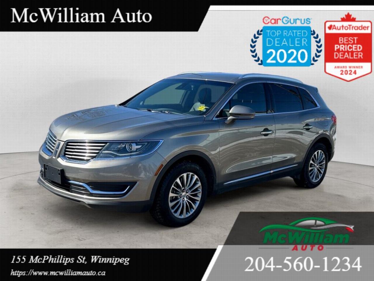 Used 2016 Lincoln MKX Select AWD| HTD SEATS & WHEEL|RMT START|LTHR INTERIOR| for sale in Winnipeg, MB