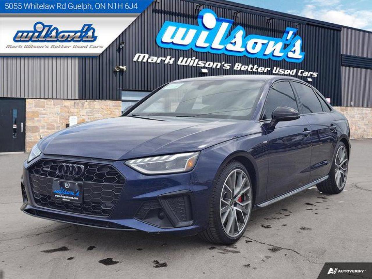 Used 2023 Audi A4 Sedan Technik | S-Line | Leather | Sunroof | Nav | Heated Seats | Power Seat | and More ! for sale in Guelph, ON