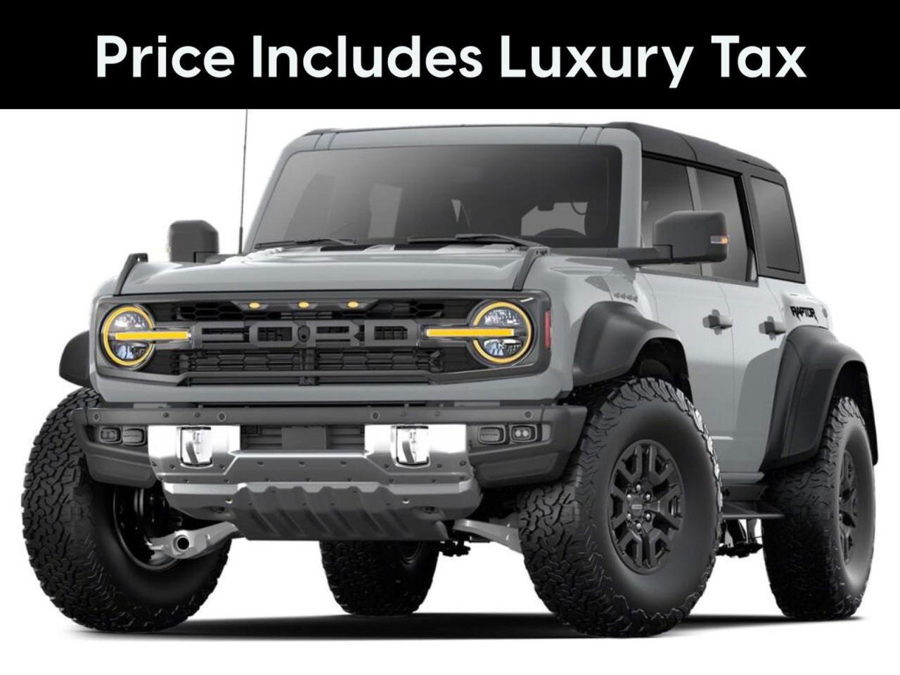 New 2025 Ford Bronco Raptor 374A | Hard Top | Raptor Black Appearance Pack for sale in Winnipeg, MB