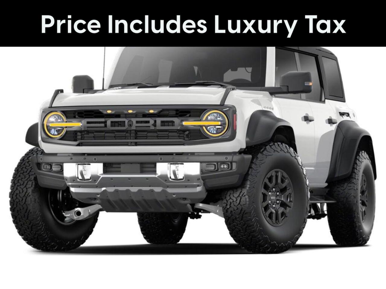 New 2025 Ford Bronco Raptor Factory Order - Arriving Soon - 374A | Hard Top | Raptor Shadow Black Appearance Pack for sale in Winnipeg, MB