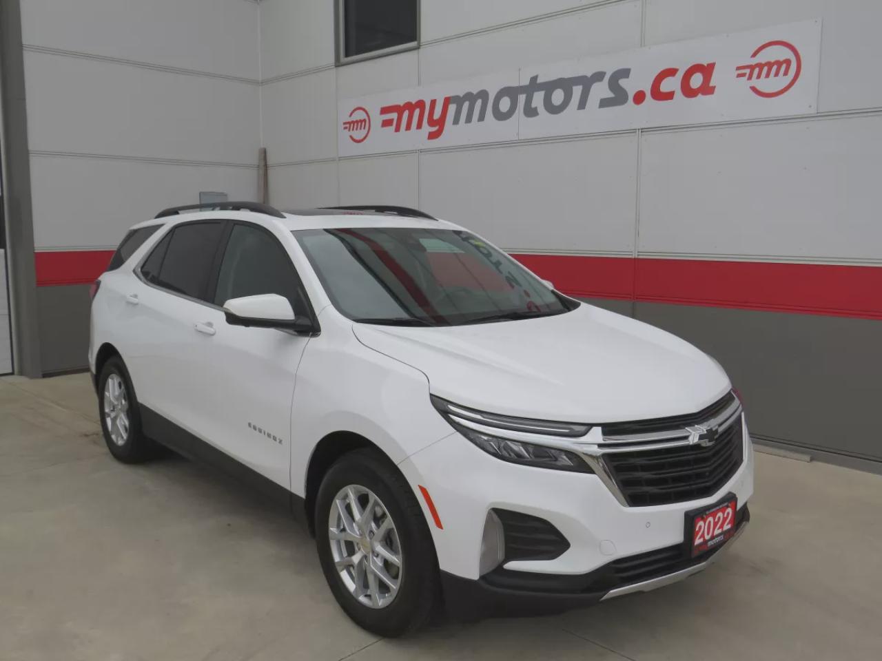 Used 2022 Chevrolet Equinox 2022 Chevrolet Equinox LT (**ALLOY RIMS**PANORAMIC SUNROOF**POWER SEATS**HEATED STEERING WHEEL**PUSH BUTTON START**LANE ASSIST**COLLISION AVOIDANCE**DIGITAL TOUCHSCREEN**POWER TAILGATE**HEATED SEATS**BLUETOOTH**LEATHER WRAPPED STEERING WHEEL**CUSTOM FRONT for sale in Tillsonburg, ON