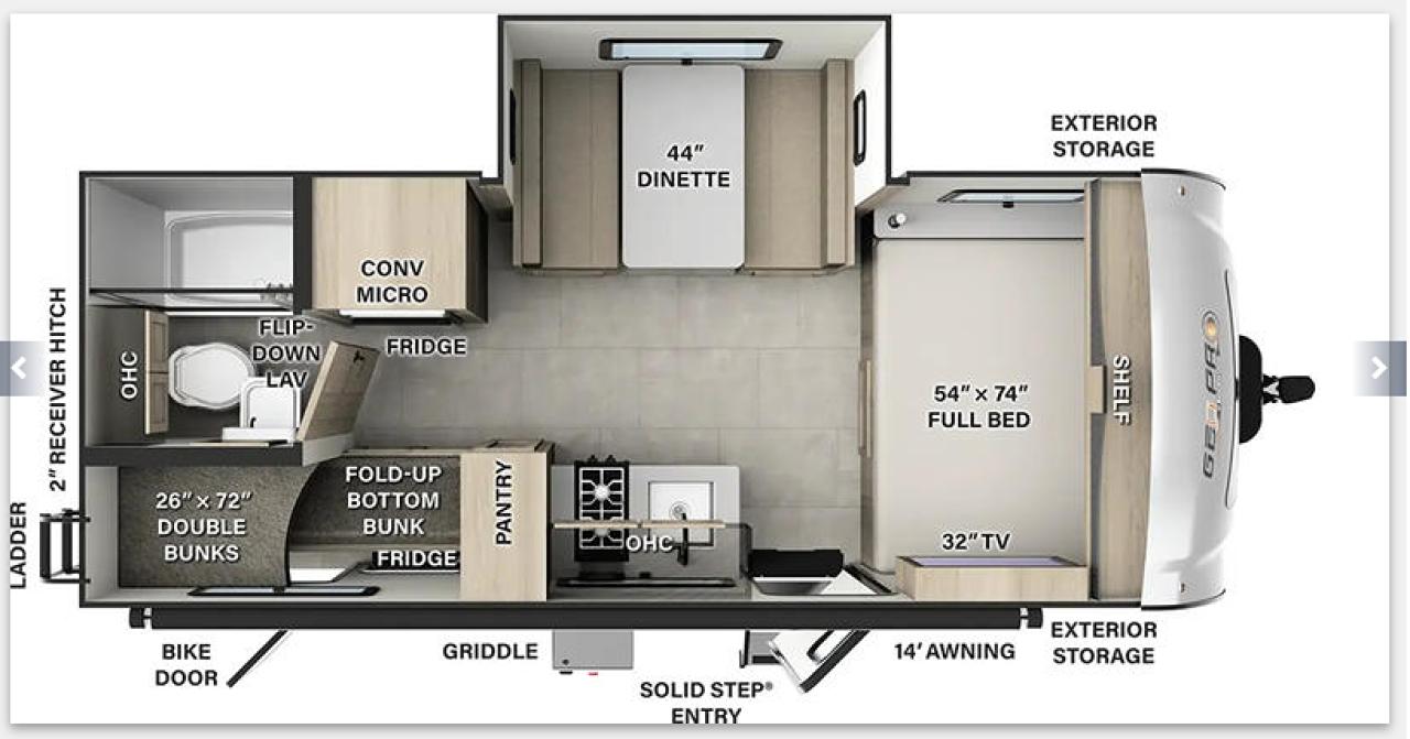 2025 Rockwood RLTG20BHS-W LITE WEIGHT Photo