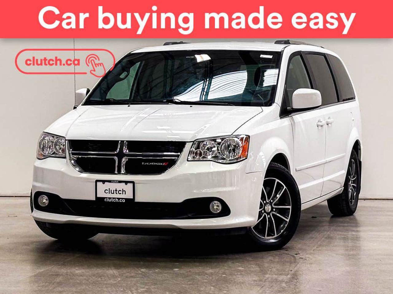NO ACCIDENTS / CLEAN CARFAX / Power Sliding Doors, Auto Dimming Rearview Mirror, Climate Control and more!<br> <br>Clutch is the largest online used car retailer in Canada, delivering a seamless, hassle-free car-buying experience to drivers everywhere. Shop hundreds of used cars online, get the right one delivered to your door, and enjoy peace of mind with our optional 10-Day Money-Back Guarantee. How sweet is that? To learn more, visit clutch.ca.<br> <br>The top features for this 2017 Dodge Grand Caravan include:<br> <br>Power Tailgate/Hatch<br>Power Sliding Doors<br>Auto Dimming Rearview Mirror<br>Climate Control<br>Dual Zone Front Climate Control<br>Rear Climate Control<br>Auxiliary Audio Input<br>Bluetooth Music<br>Touchscreen Display<br>Rear Entertainment System<br>GPS Navigation<br>Cruise Control<br>12V Outlet<br>USB Input<br>Remote Start<br>Rear View Camera<br>Power Driver Seat<br> <br>Seamless home delivery - Delivery to your door in a matter of days. Available on select packages.<br> <br>Try it out for 10 days - If you do not like it, we will take it back. Available on select packages. <br> <br>Quality assured - All cars go through our rigorous 210-point inspection and reconditioning process.<br> <br>Peace of mind - Optional 3-month Standard Warranty, with additional warranty options available.<br> <br>Haggle-free - No haggling or hard sells.<br> <br>100% Transparency - Full inspection reports on every car, including high-res photography and a free Carfax report.<br> <br>Listed price is for cash purchase only and does not include taxes, Shipping Fees (if applicable), Delivery Fees (if applicable), government licensing fees. 10-day Money Back Guarantee, 3-month Standard Warranty, and home delivery are available with select packages.<br> <br>Previous Provincial Registrations:<br>Ontario<br> <br>Stock # 48559