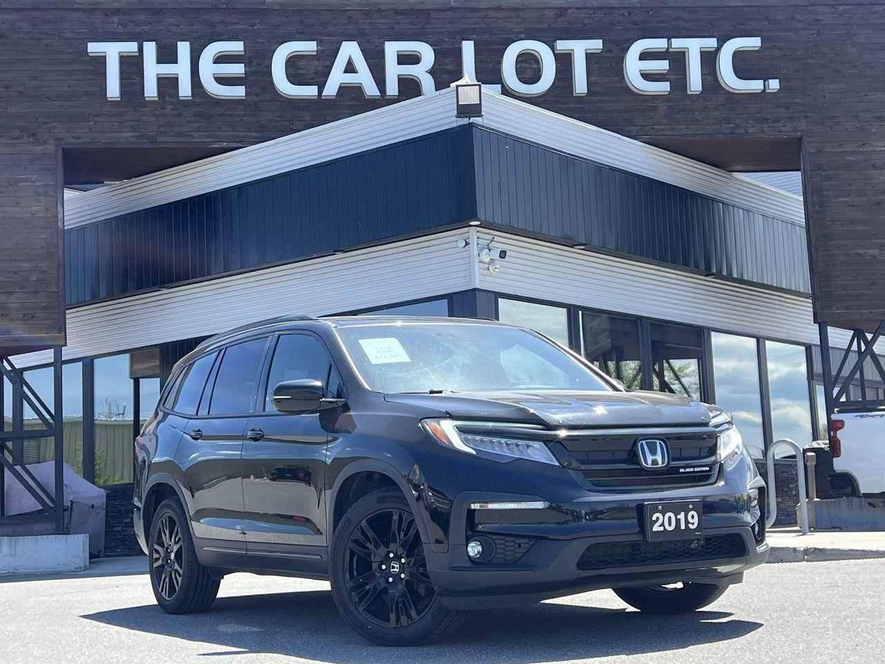 Used 2019 Honda Pilot Black Edition 3RD ROW, APPLE CARPLAY, HEATED LEATHER SEATS/STEERING WHEEL, SUNROOF, NAV, DVD PLAYER!! for sale in Sudbury, ON