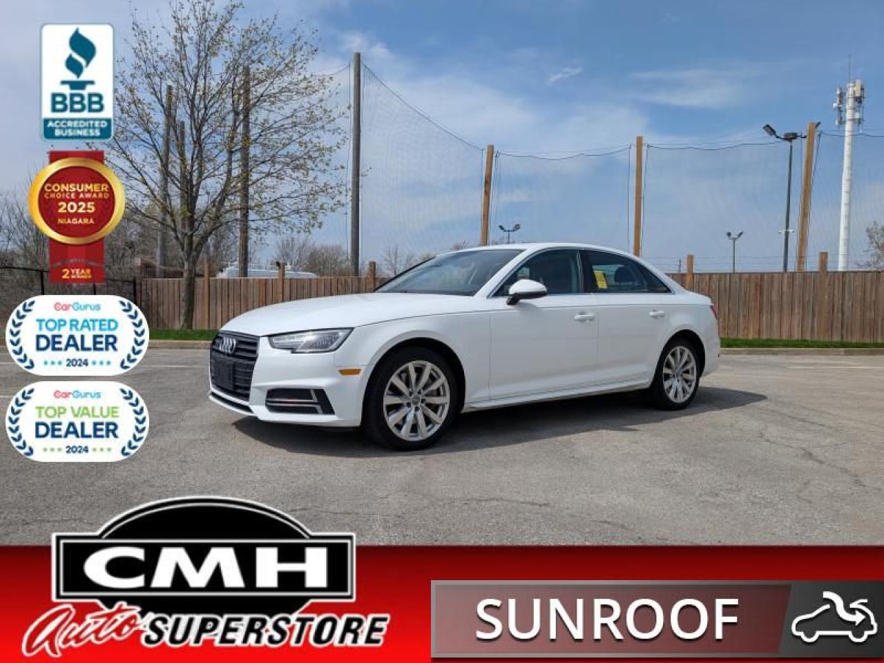 2018 Audi A4 Sedan 2.0 TFSI Komfort S tronic  **HTD SEATS - SUNROOF**