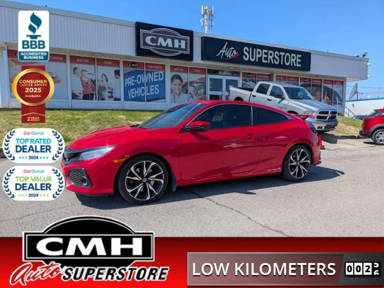 Used 2018 Honda Civic COUPE Si  **BRIGHT RED - SUNROOF** for sale in St. Catharines, ON