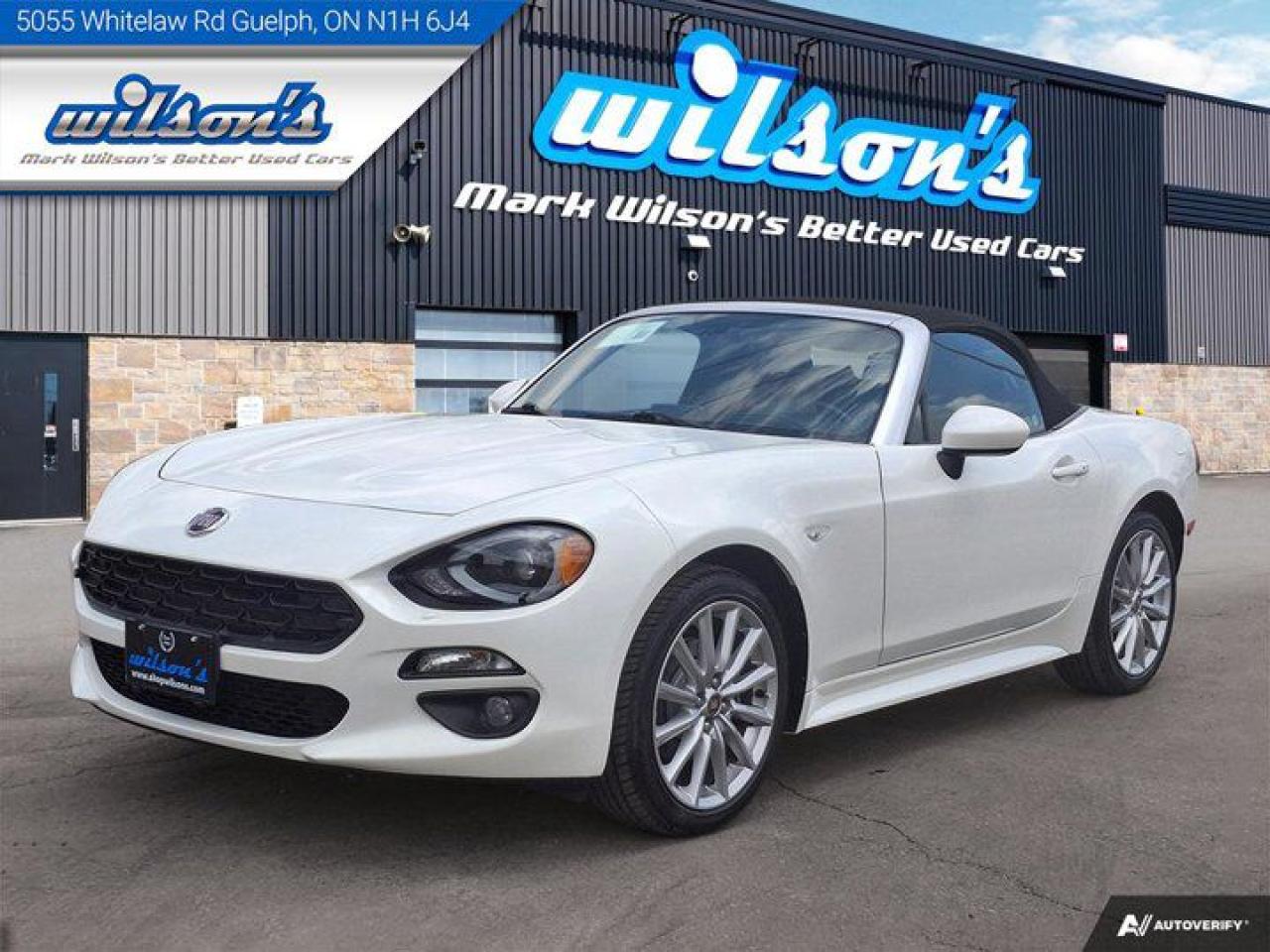 Used 2019 Fiat 124 Spider Lusso Convertible | 6-Speed | Leather | Nav | BSM | Bose | Bluetooth | and More ! for sale in Guelph, ON