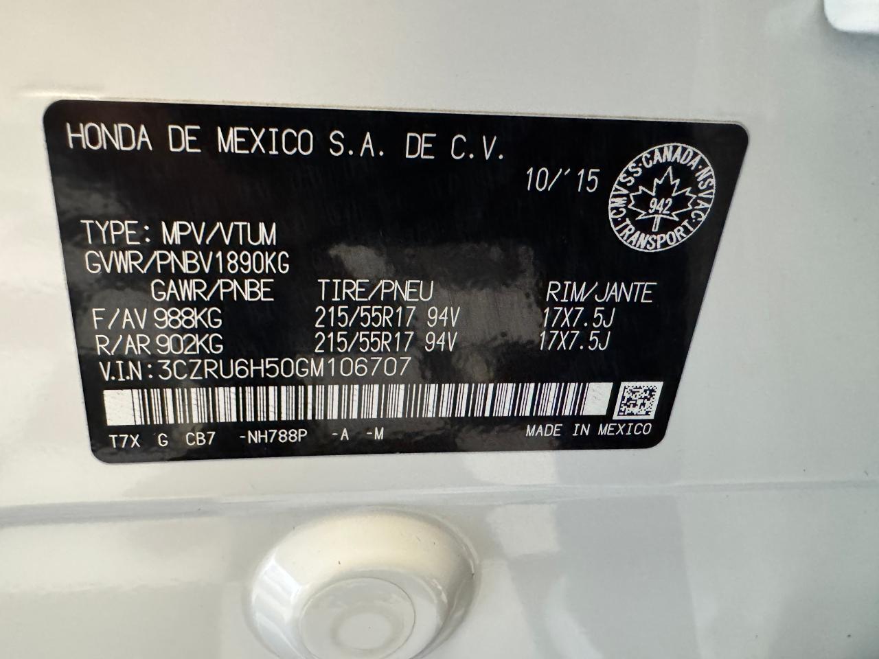 2016 Honda HR-V EX+Camera+Heated Seats+One Owner+CLEAN CARFAX - Photo #39
