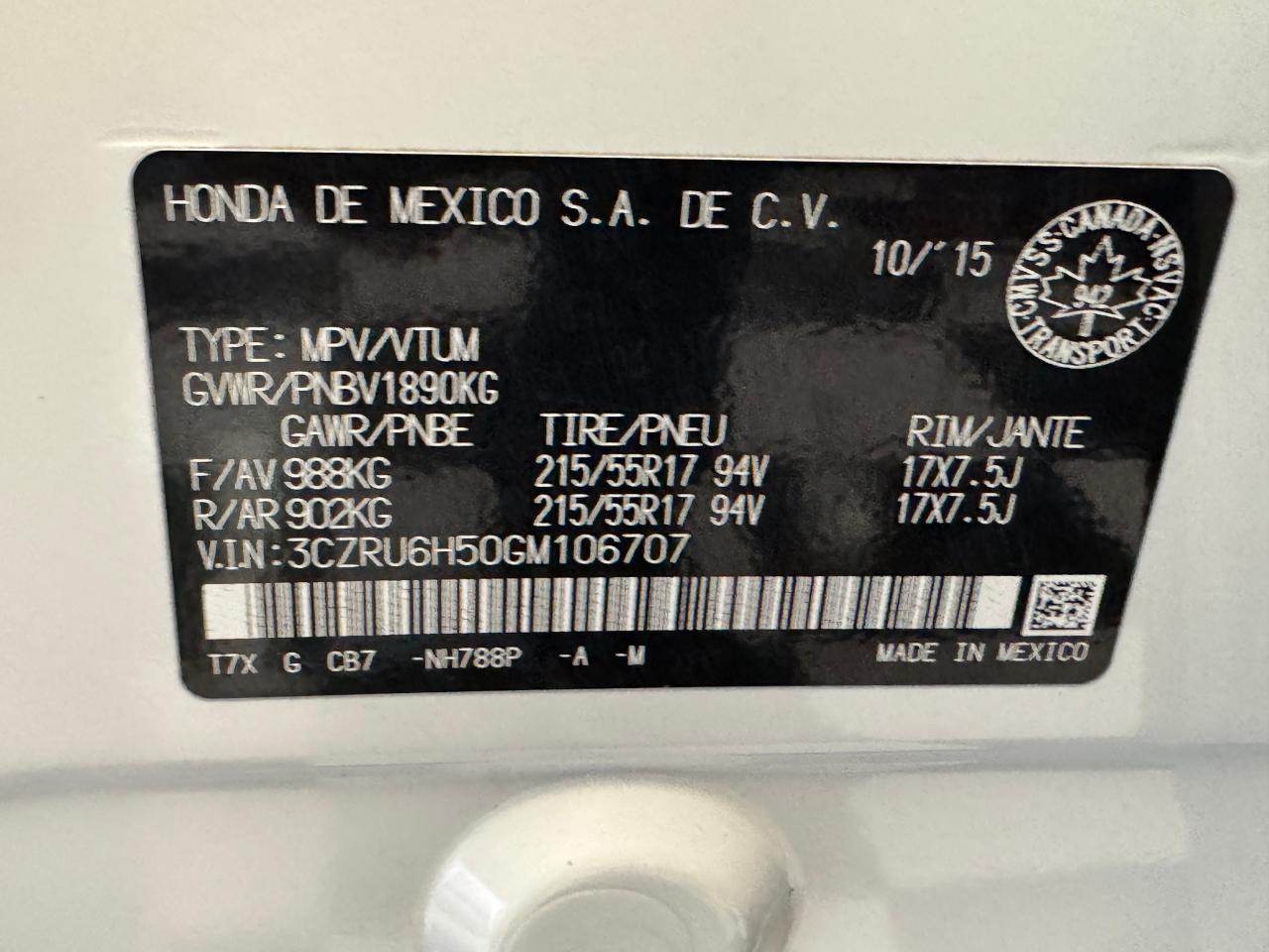 2016 Honda HR-V EX+Camera+Heated Seats+One Owner+CLEAN CARFAX - Photo #37