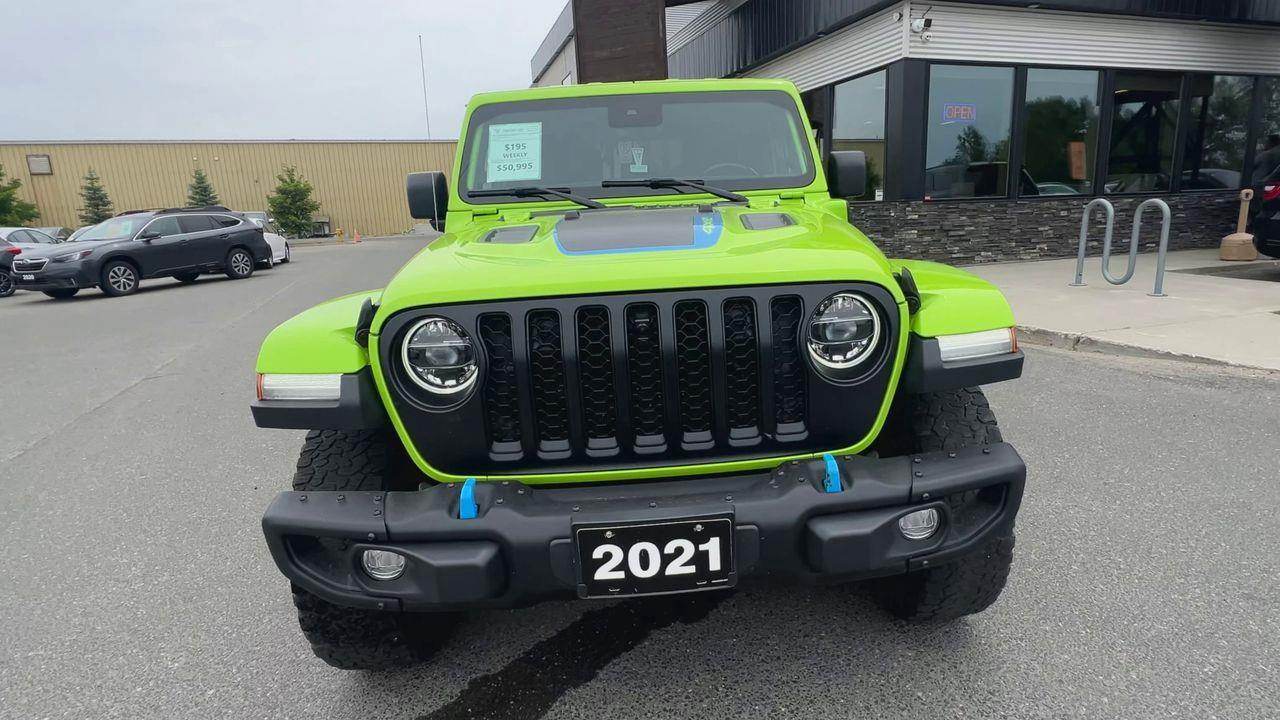 2021 Jeep Wrangler Unlimited 4xe Rubicon HYBRID 4Xe!! HEATED LEATHER SEATS, NAV, REMOVEABLE HARD TOP, REMOTE START!! Photo2
