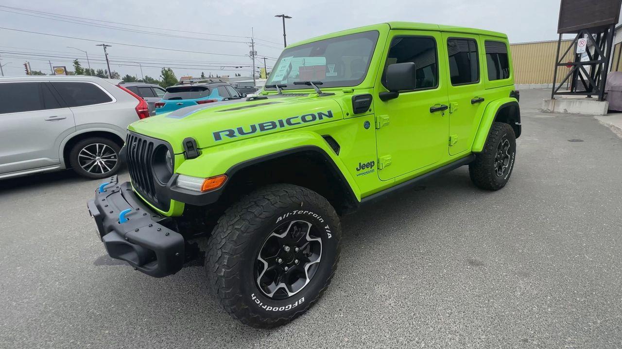 2021 Jeep Wrangler Unlimited 4xe Rubicon HYBRID 4Xe!! HEATED LEATHER SEATS, NAV, REMOVEABLE HARD TOP, REMOTE START!! Photo3